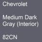 Preview: Chevrolet, Medium Dark Gray (Interior), 82CN.